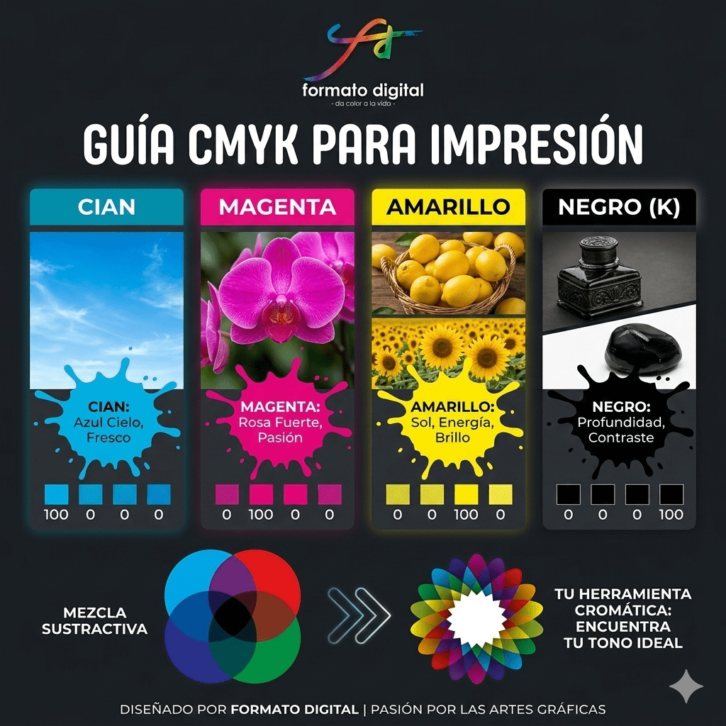 Infografía CMYK formato digital